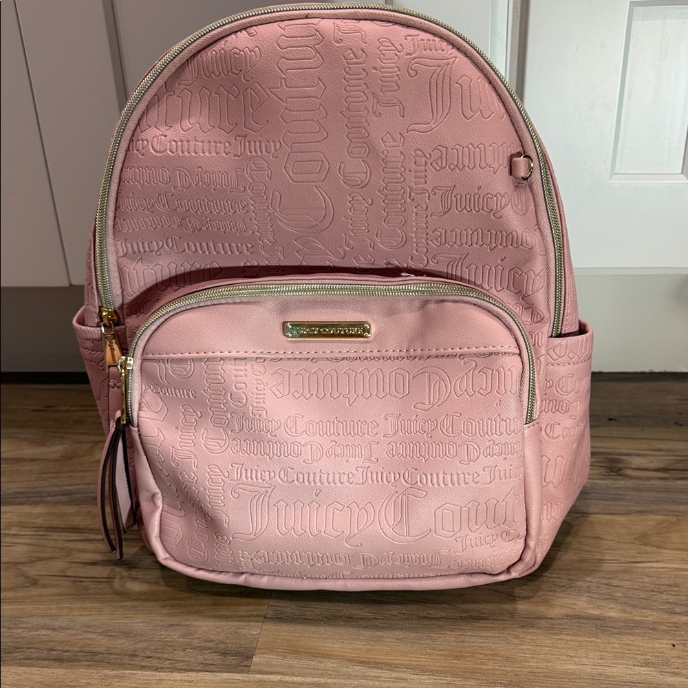 Juicy Couture Embossed Pink Backpack - Picture 1 of 8